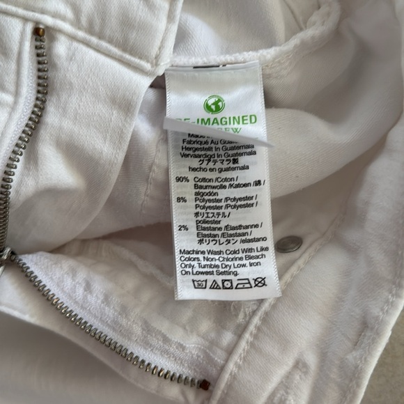 J Crew Demi Boot Crop Jean - White with Raw Hem - Picture 7 of 7